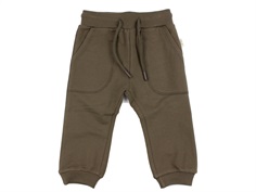 Petit Piao chocolate brown sweatpants